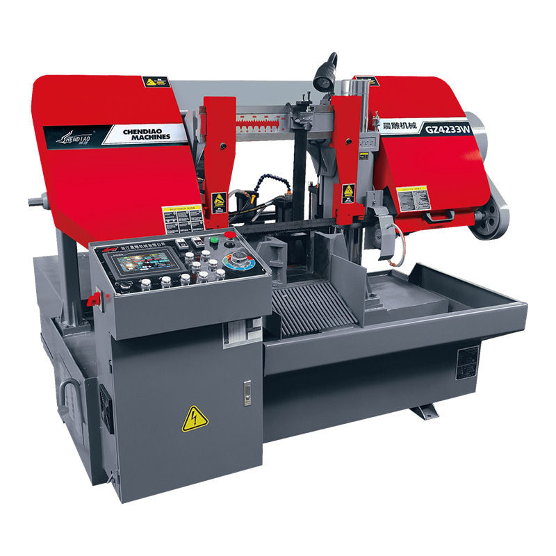 GZ4233W Sierra de cinta CNC horizontal totalmente automática, de bajo consumo y sin cabezal