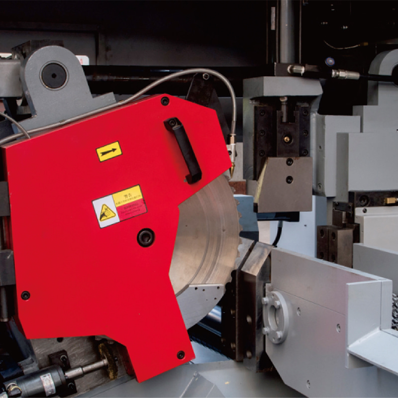 NCJ-200Y Máquina cortadora de barras y tubos totalmente automática de 100-200 mm Máquina de sierra circular de empuje plano de alta velocidad