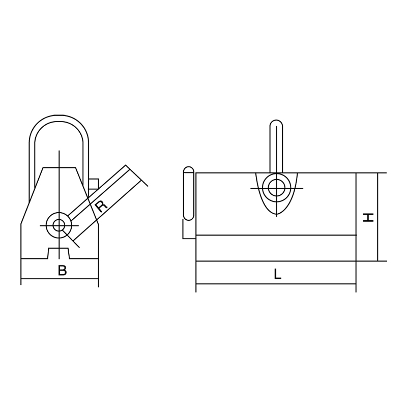 Serie de elevadores magnéticos potentes YS100-5000